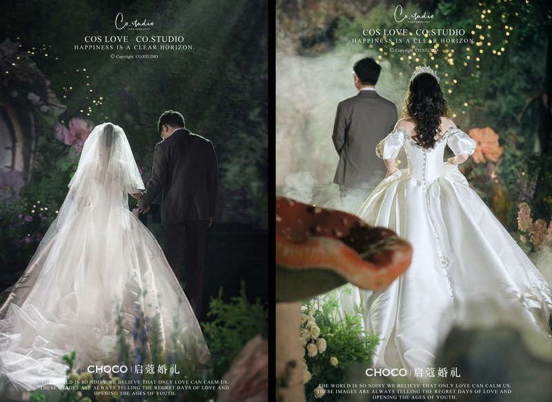 创意搞怪婚纱照怎么拍